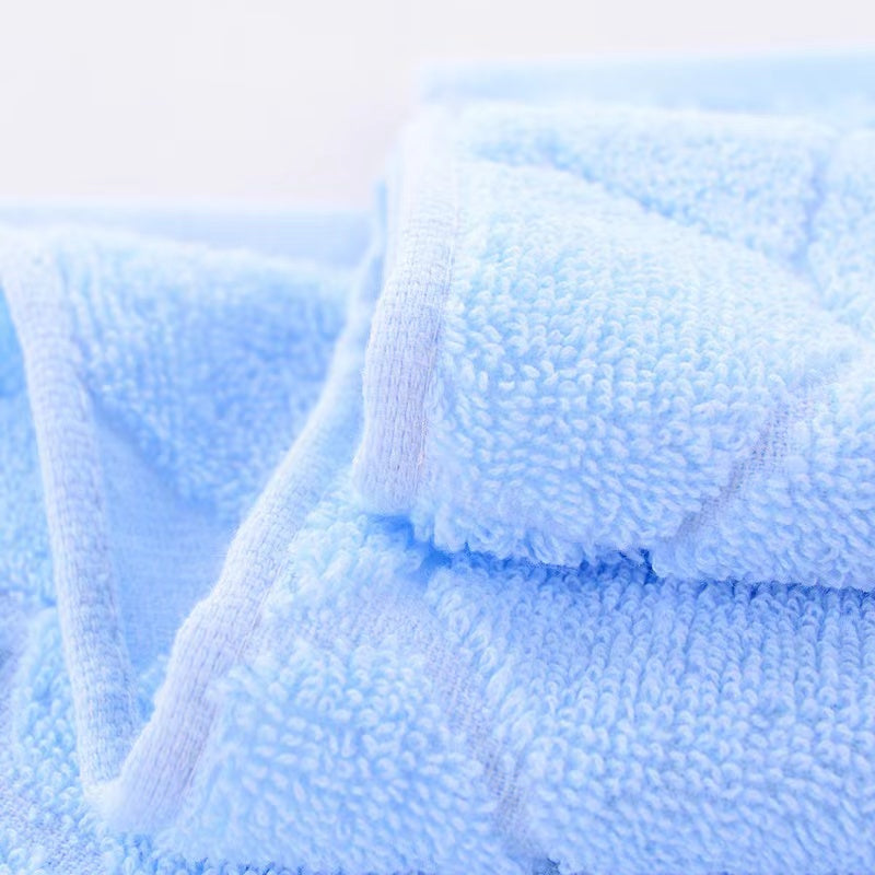 3pcs Solid Color Pure Cotton Bath Towel Set