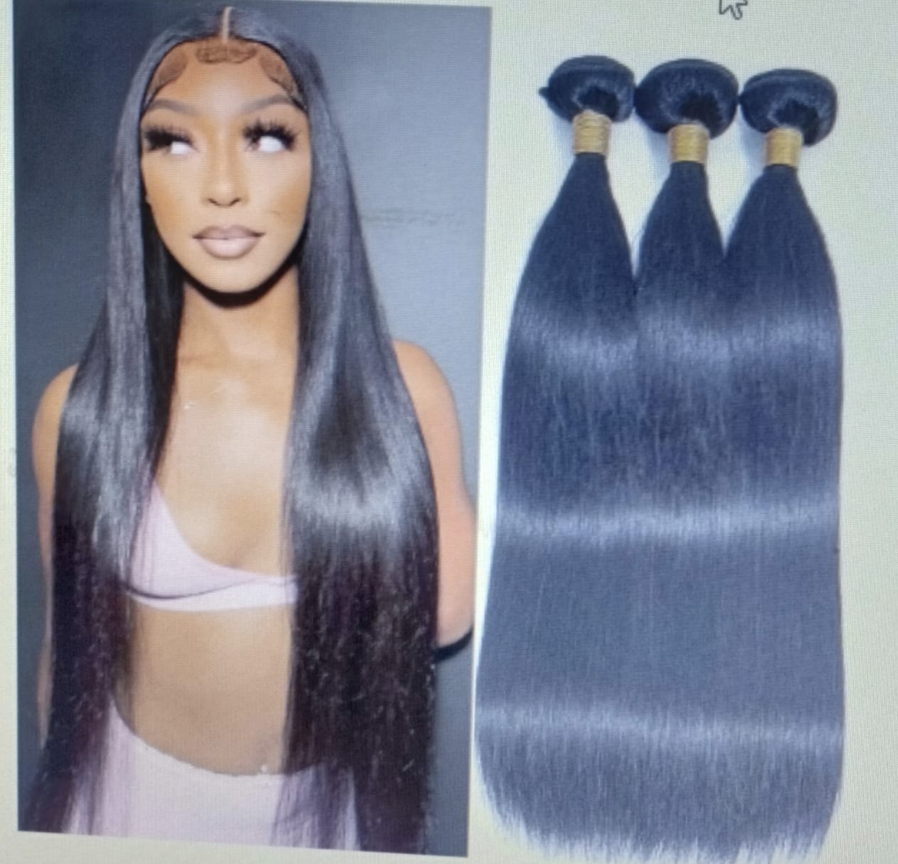 extensiones de cabello liso